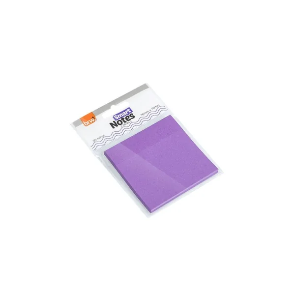 BLOCO SMART NOTES 76X76MM - ROXO NEON - 50FLS - 1BLOCO