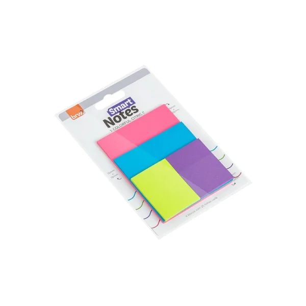 BLOCO SMART NOTES COLORFUL - COLORIDO CÍTRICO 4 BLOCOS
