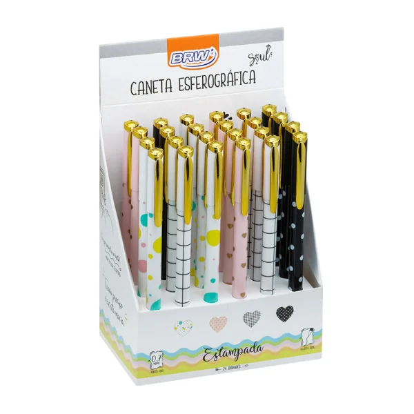 CANETA ESFEROGRÁFICA 0.7MM - ESTAMPADA