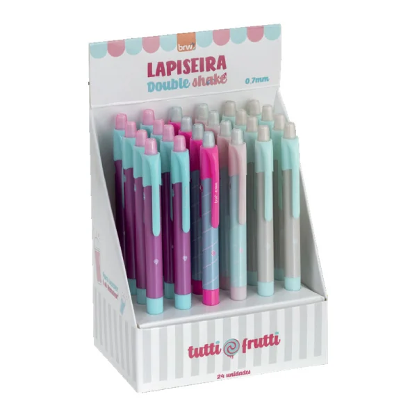 LAPISEIRA PLÁSTICA 0,7 MM - TUTTI FRUTTI (cor sortida)