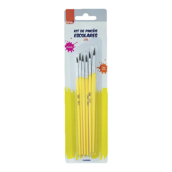 KIT PINCEL REDONDO - n°'s 0-2-4-6-8-10