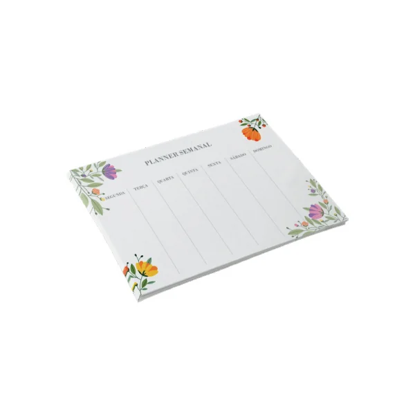 PLANNER DE MESA SEMANAL NÃO DATADO BOTÂNICA - 54 FLS