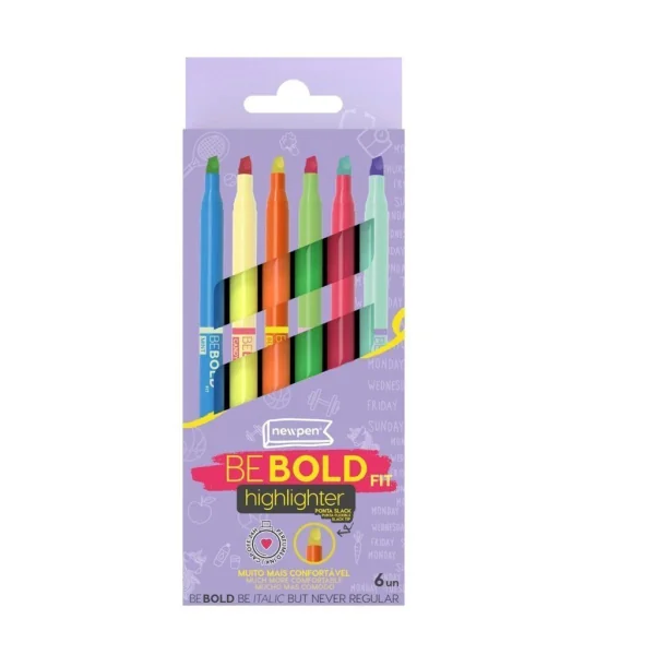 KIT C/ 5 BE BOLD FIT - MARCA-TEXTO