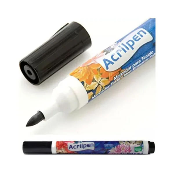 MARCADOR PARA TECIDO ACRILPEN - PRETO