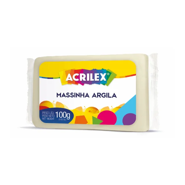 MASSINHA ARGILA 100G COR NATURAL