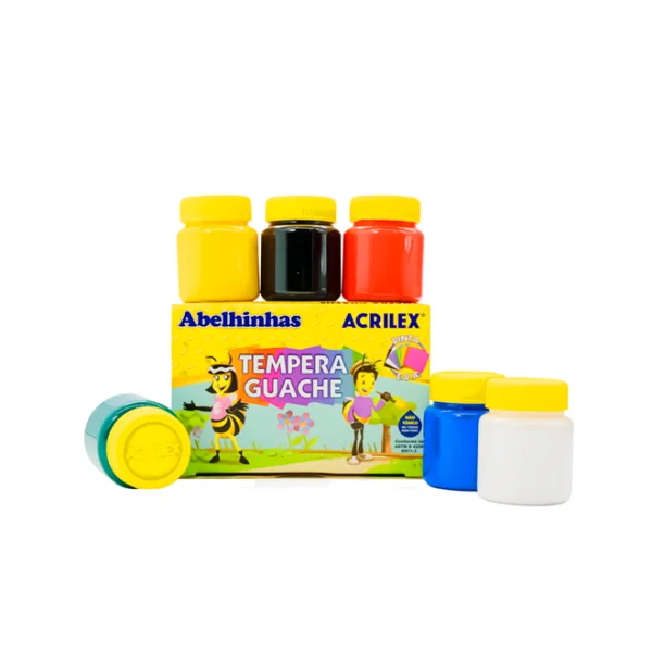 TEMPERA GUACHE - 06 CORES