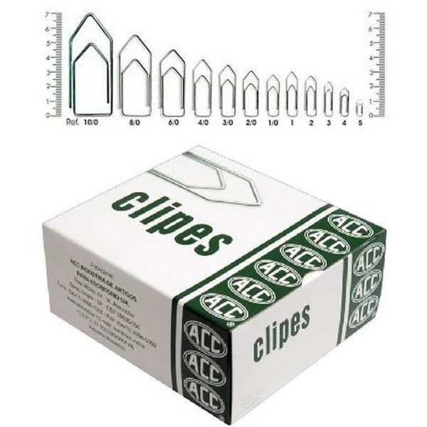 CLIPS GALVANIZADO AÇO 8/0 - 25 UNIDADES 