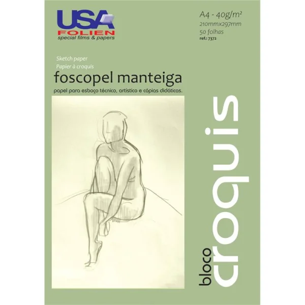 PAPEL MANTEIGA A4  40G CROQUIS