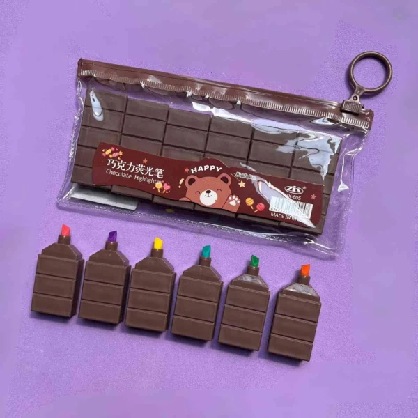 KIT 6 MARCA-TEXTO CHOCOLATE