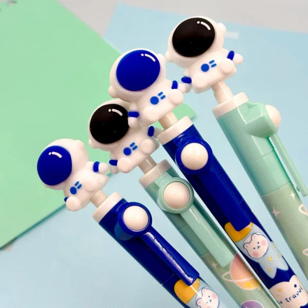 Caneta Gel  Anti Stress Astronauta Gira Gira