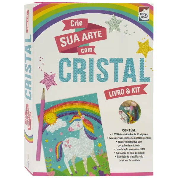 Livro e Kit: Crie sua Arte com Cristal