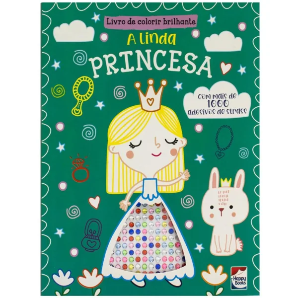 Livro de Colorir Brilhante: A Linda Princesa