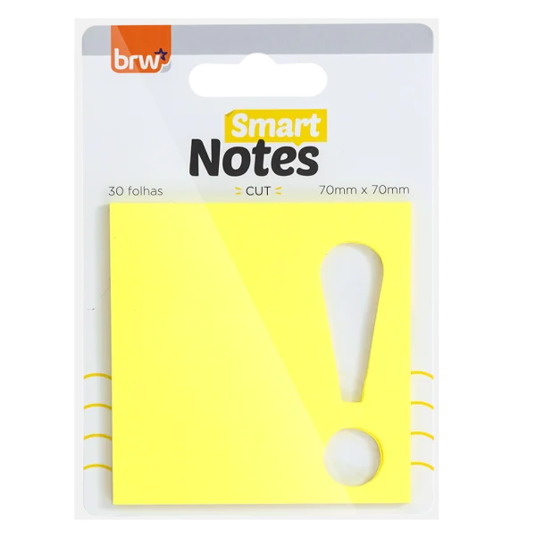 BLOCO SMART NOTES 70X70MM - CUT WOW - 30 FLS