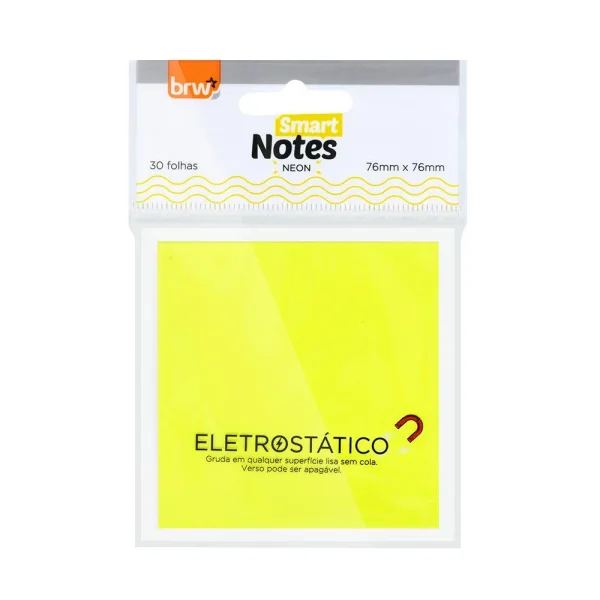 BLOCO ELETROSTÁTICO 76X76MM - 30 FLS