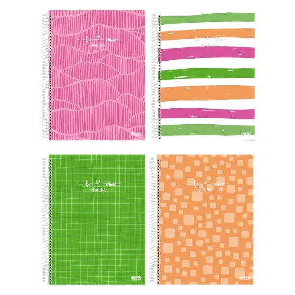 CADERNO COLEGIAL 5 MATÉRIAS 80F - BE MINE