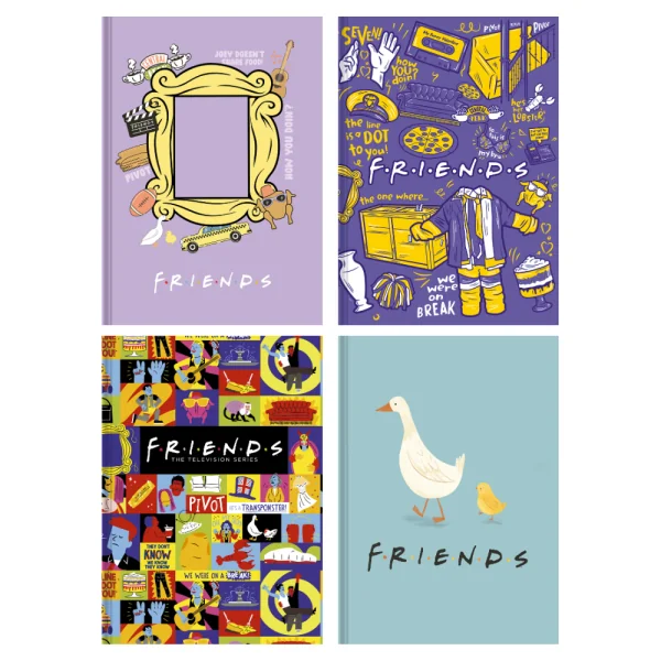 CADERNO COLEGIAL COSTURADO 160F - FRIENDS