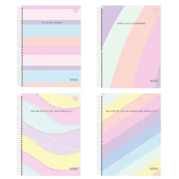 CADERNO UNIVERSITÁRIO 10M 160F - CRISTALES