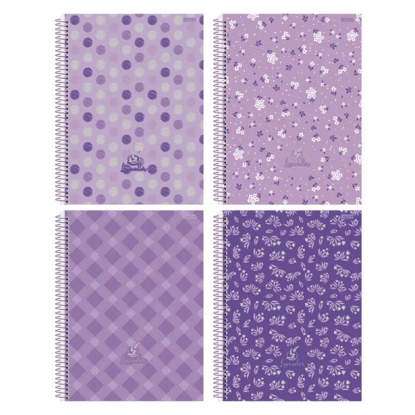 CADERNO UNIVERSITÁRIO 10M 160F - LAVENDER