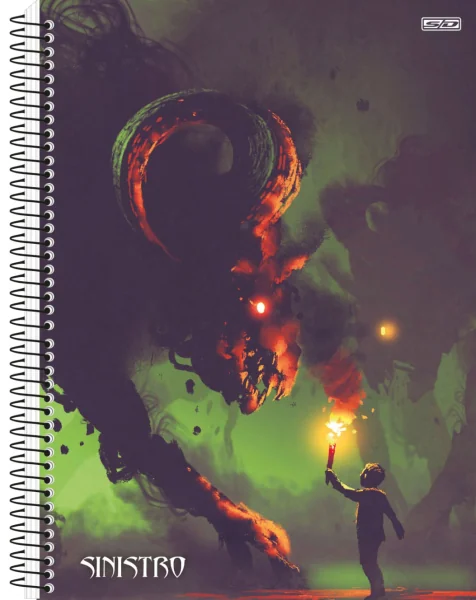 CADERNO UNIVERSITÁRIO 10M 160F - SINISTRO