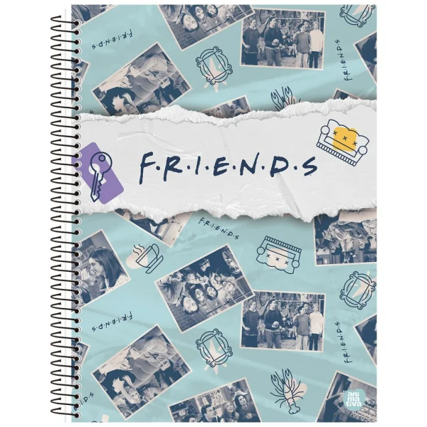 CADERNO UNIVERSITÁRIO 1M 80F - FRIENDS