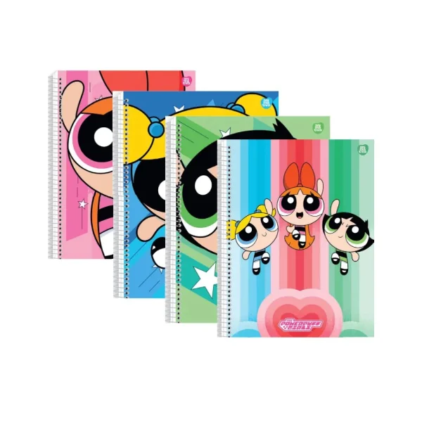 CADERNO UNIVERSITÁRIO 1M 80F - MENINAS SUPER PODEROSAS