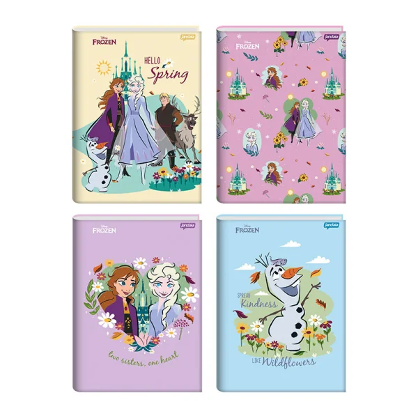 CADERNO BROCHURA 1/1 80FLS - FROZEN