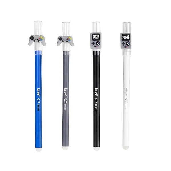 CANETA ESFEROGRÁFICA GEL APAGÁVEL 0.7MM - GAMER