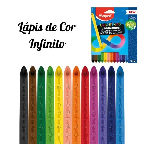 LÁPIS DE COR COLORPEPS INFINITY 12 CORES