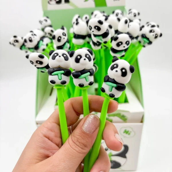 Caneta Flexível Dancante Panda
