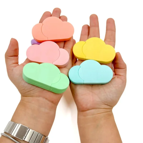Kit Marca-Texto Nuvem Kit 5 Cores