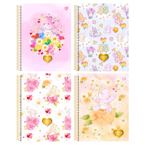 CADERNO COLEGIAL 10M 160F - URSINHOS CARINHOSOS
