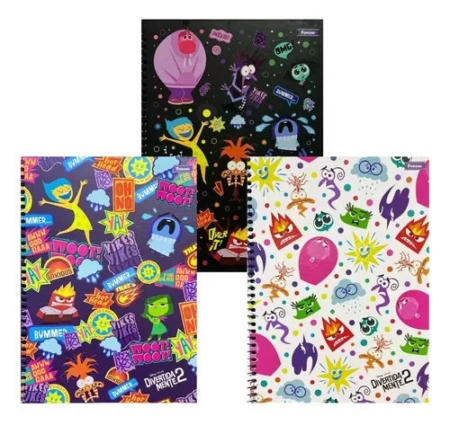 CADERNO UNIVERSITÁRIO 80F 1M - DIVERTIDAMENTE com Aroma Exclusivo O Boticário