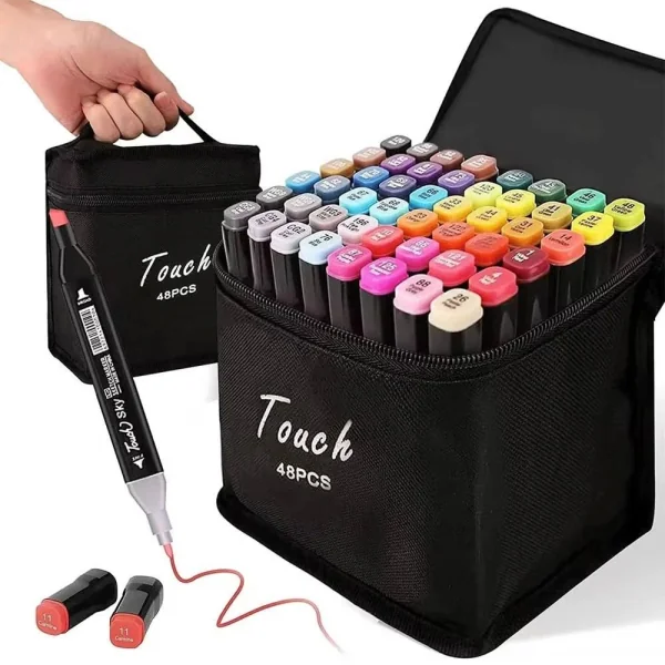MALETA CANETINHAS PINTURA 2 PONTAS - 48 cores