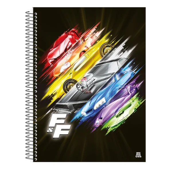 CADERNO UNIVERSITÁRIO 10M 160F - VELOZES E FURIOSOS