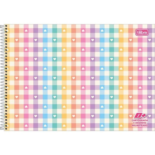 CADERNO DESENHO MILIMETRADO D+  MENINA 96FLS - TILIBRA