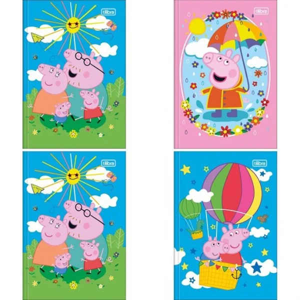 CADERNO 1/4 BROCHURA 80F - PEPPA PIG
