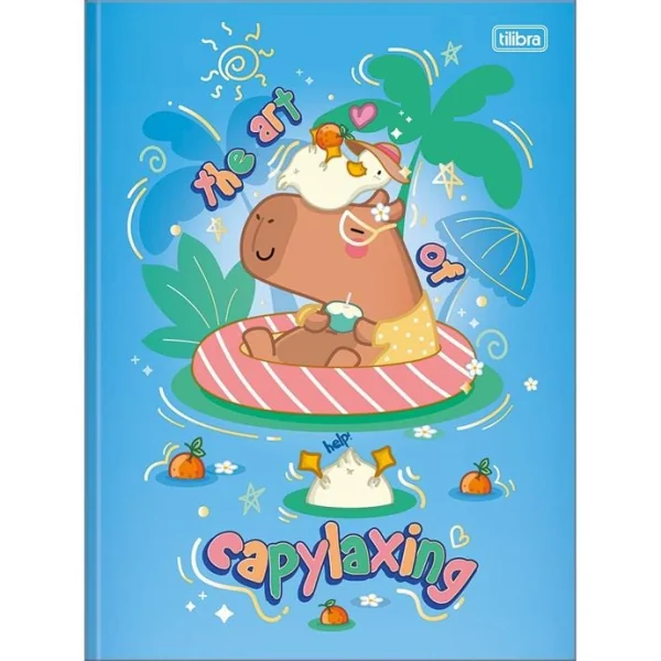 CADERNO BROCHURA 1/1 80F - CAPYCLUB CAPIVARA