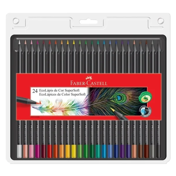 ECOLAPIS DE COR SUPERSOFT 24 CORES FABER-CASTELL