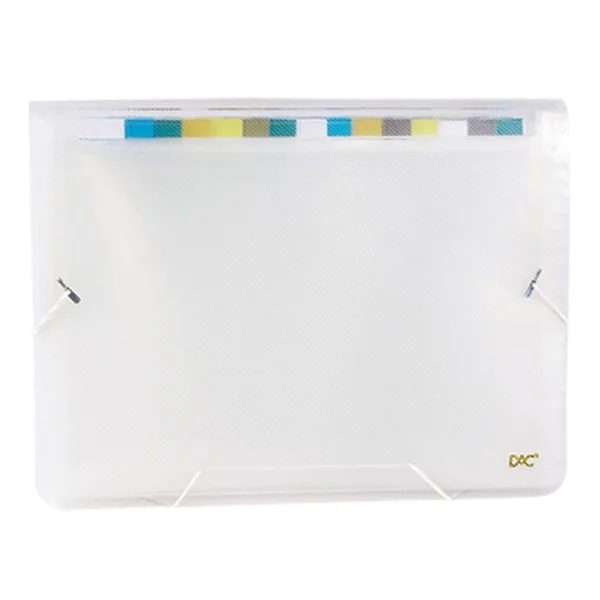 PASTA SANFONADA PLASTICA A4 31 DIVISOES CRISTAL DAC