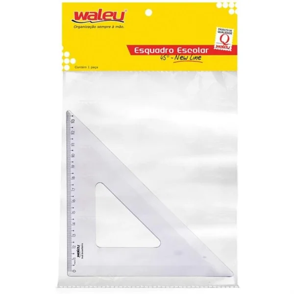 ESQUADRO POLIESTIRENO 45GRAUS 21CM