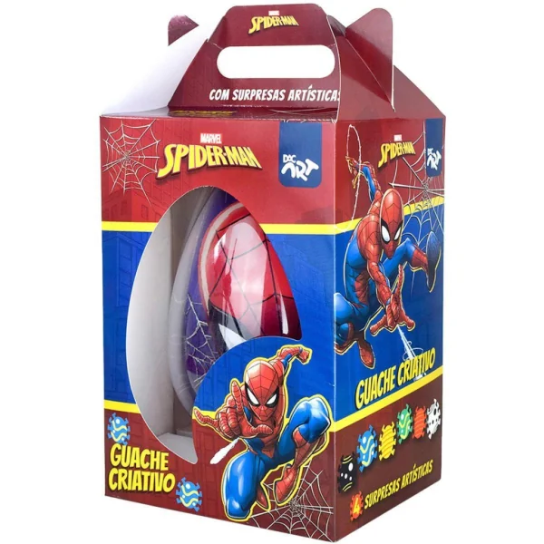 OVO TINTA GUACHE CRIATIVO HOMEM ARANHA - DAC