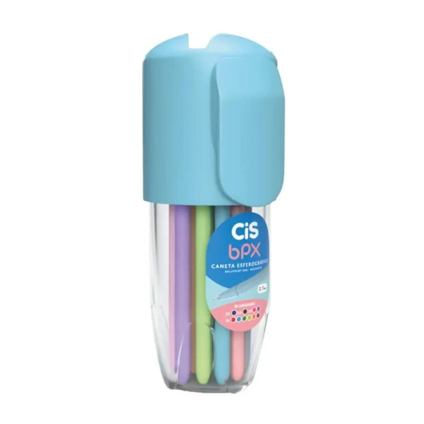 CANETA BPX POTE C/18 AZUL