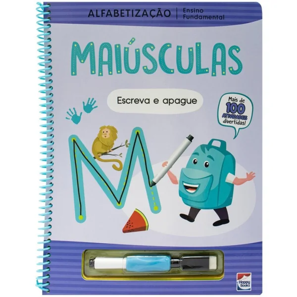ENSINO FUNDAMENTAL ALFABETIZACAO ESCREVA E APAGUE: MAIUSCULA