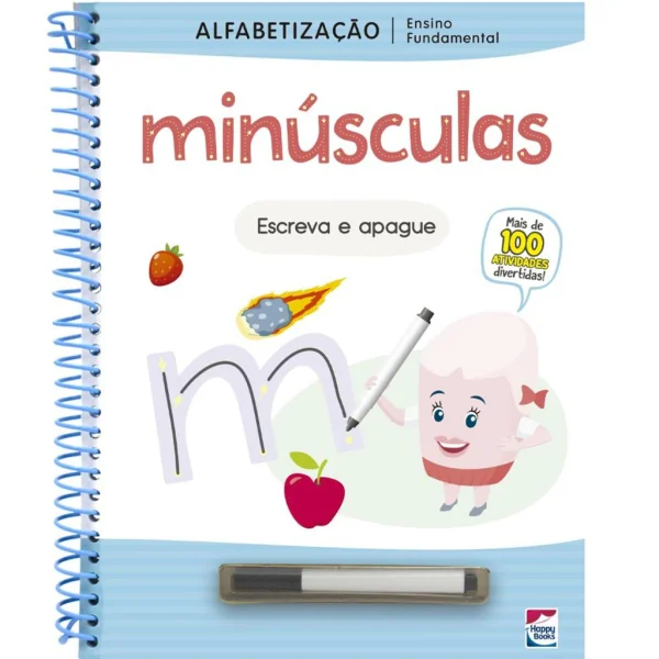 ENSINO FUNDAMENTAL ALFABETIZACAO ESCREVA E APAGUE: minúsculas
