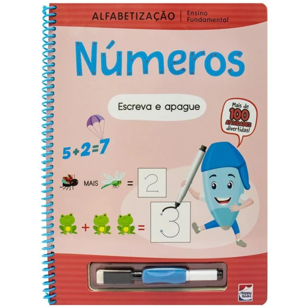 ENSINO FUNDAMENTAL ALFABETIZACAO ESCREVA E APAGUE: NUMEROS
