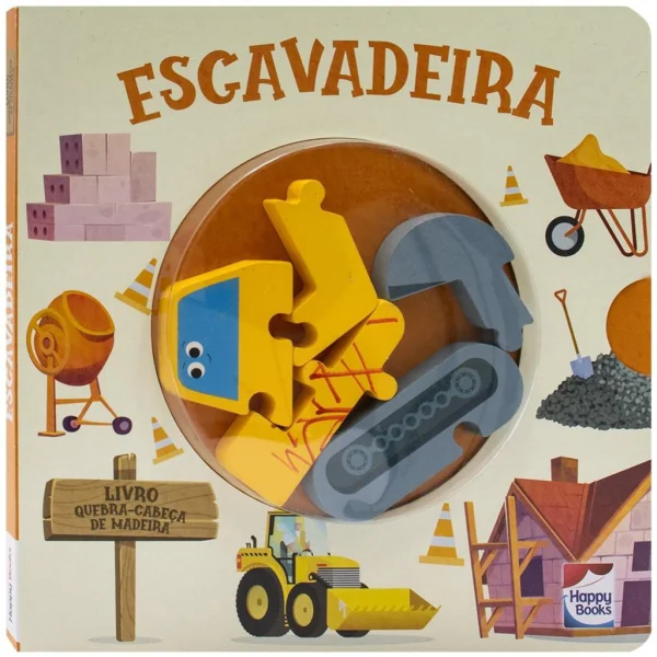 HW LIVRO QUEBRA-CABECA DE MADEIRA: ESCAVADEIRA