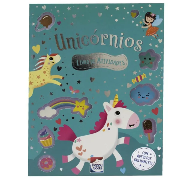 MEU LIVRO DE ADESIVOS BRILHANTES: UNICORNIOS