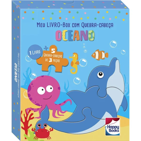 MEU LIVRO-BOX COM QUEBRA-CABECA: OCEANO
