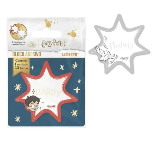 Bloco Adesivado 20 Folhas Harry Potter