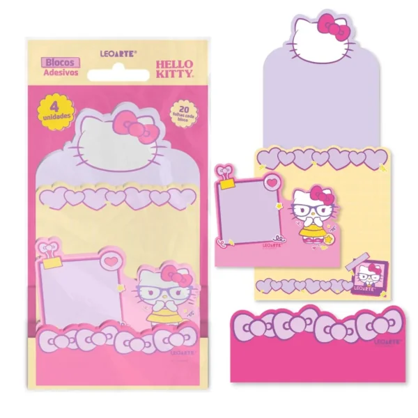 Bloco Adesivo Hello Kitty  4 Blocos